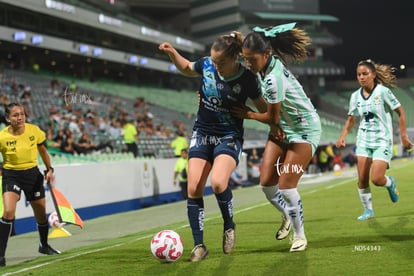 Mayte Valle, Luisa De Alba | Santos Laguna vs Puebla femenil