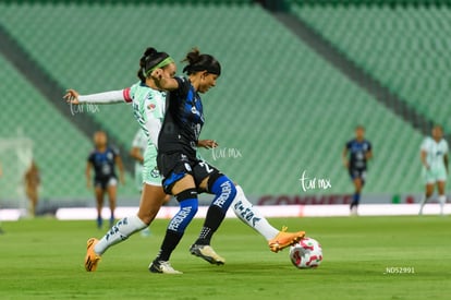 Fátima Delgado, María Peraza | Santos Laguna vs Querétaro femenil