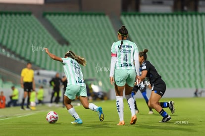 Kimberli Gómez, María Peraza | Santos Laguna vs Querétaro femenil