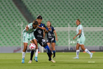 Kimberli Gómez, Fátima Delgado | Santos Laguna vs Querétaro femenil