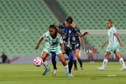 Kimberli Gómez, Fátima Delgado | Santos Laguna vs Querétaro femenil