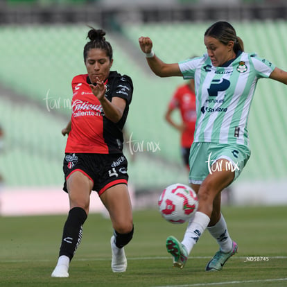 Kimberli Gómez, Litzy Serna | Santos vs Atlas femenil