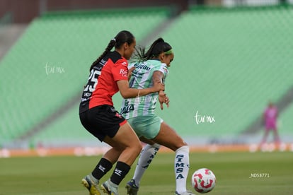 Daniela Meza, María Peraza | Santos vs Atlas femenil