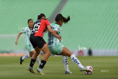 Daniela Meza, María Peraza | Santos vs Atlas femenil