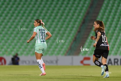 María Salas, Alessandra Ramirez | Santos vs Atlas femenil