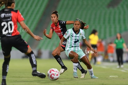 María Sainz, Diana Anguiano | Santos vs Atlas femenil