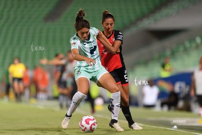 Karen Gómez, María Sainz | Santos vs Atlas femenil