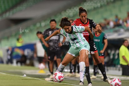 María Sainz, Karen Gómez | Santos vs Atlas femenil