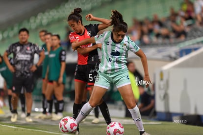 María Sainz, Karen Gómez | Santos vs Atlas femenil