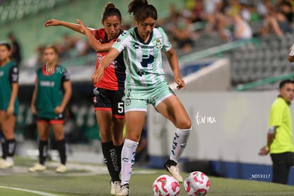 María Sainz, Karen Gómez | Santos vs Atlas femenil