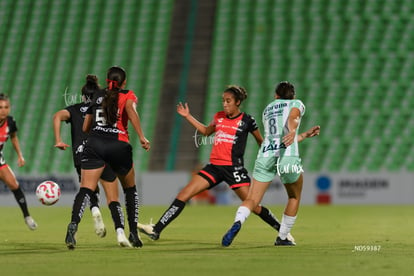 María Sainz, María Cuadrado | Santos vs Atlas femenil