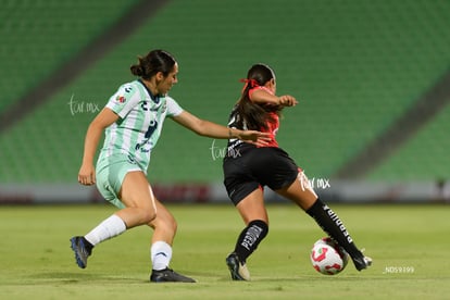 María Cuadrado, Noemí Villalobos | Santos vs Atlas femenil