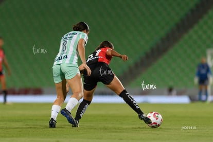 María Cuadrado, Noemí Villalobos | Santos vs Atlas femenil