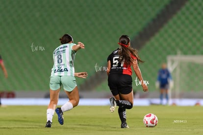 Noemí Villalobos, María Cuadrado | Santos vs Atlas femenil