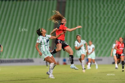 María Peraza, María Salas | Santos vs Atlas femenil