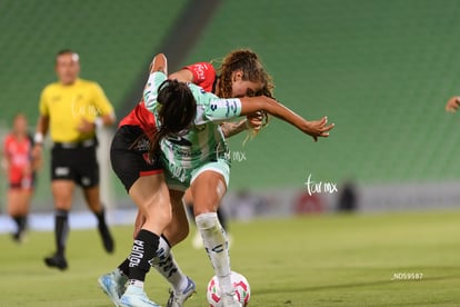 María Peraza, María Salas | Santos vs Atlas femenil