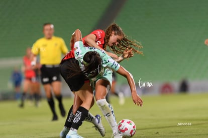 María Peraza, María Salas | Santos vs Atlas femenil