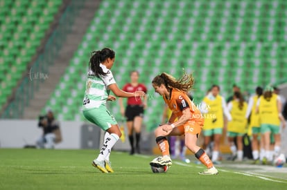 María Salas, Arlett Tovar | Santos vs Atlas femenil