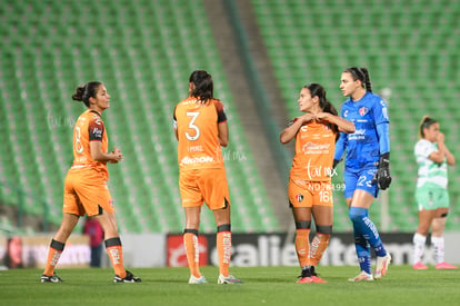 Daniela Solera, Daniela Cruz, Karen García, María Pérez | Santos vs Atlas femenil