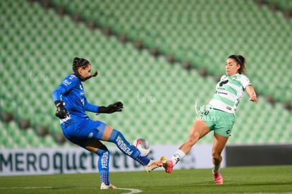 Daniela Solera, Lia Romero | Santos vs Atlas femenil