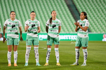 Katia Estrada, Arlett Tovar, Natalia Miramontes, Sofía Garcí | Santos vs Cruz Azul femenil