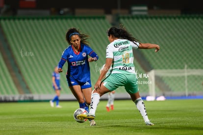 Ivonne Gutiérrez, Arlett Tovar | Santos vs Cruz Azul femenil