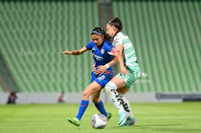 Natalia Miramontes, Dalia Molina | Santos vs Cruz Azul femenil