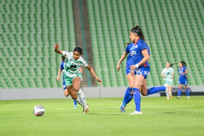 Juelle Love, Andrea Martínez | Santos vs Cruz Azul femenil