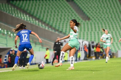 Juelle Love, Andrea Martínez | Santos vs Cruz Azul femenil