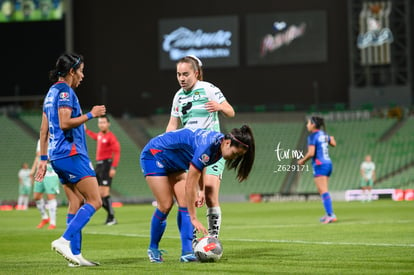 Luisa De Alba, María Yokoyama, Alejandra Martínez | Santos vs Cruz Azul femenil