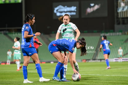 Luisa De Alba, María Yokoyama, Alejandra Martínez | Santos vs Cruz Azul femenil