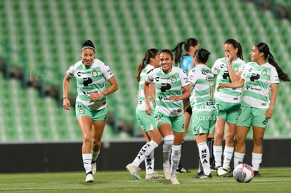 celebran gol de Lia, Lia Romero, Michel Ruiz | Santos vs Pumas femenil