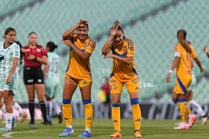 gol, Cristina Ferral, María Elizondo | Santos vs Tigres femenil J7