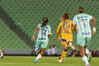 Kimberli Gómez, Joseline Montoya | Santos vs Tigres femenil J7