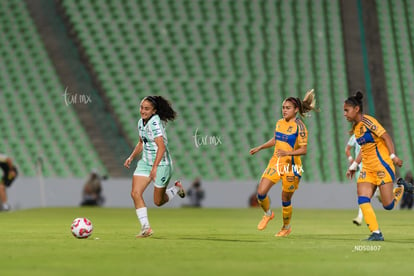 Natalia Villarreal, Belén Cruz, Doménica Rodríguez | Santos vs Tigres femenil J7