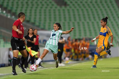 Doménica Rodríguez, Belén Cruz | Santos vs Tigres femenil J7