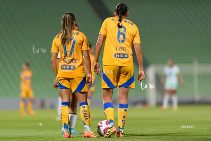 Natalia Villarreal, Jimena López | Santos vs Tigres femenil J7