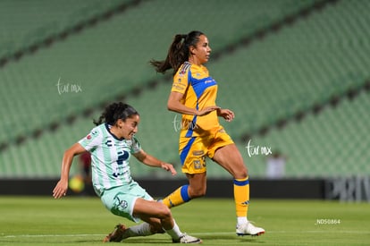 Doménica Rodríguez, Bianca Sierra | Santos vs Tigres femenil J7