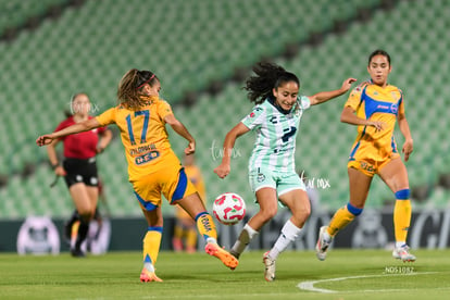 Doménica Rodríguez, Natalia Villarreal | Santos vs Tigres femenil J7