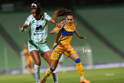 Mayte Valle, Natalia Villarreal | Santos vs Tigres femenil J7