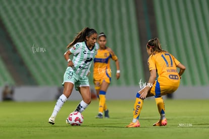 Michel Ruiz, Natalia Villarreal | Santos vs Tigres femenil J7