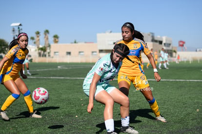 Vanessa Castillo, Perla Pérez, Tania Baca | Santos vs Tigres femenil sub 19