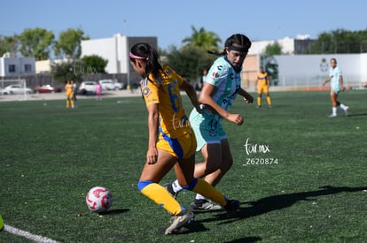 Perla Pérez, Tania Baca | Santos vs Tigres femenil sub 19