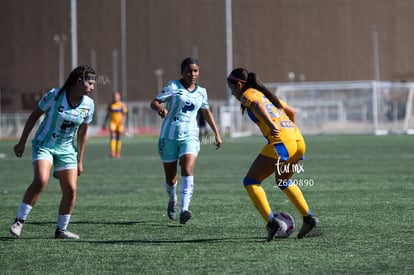 Perla Pérez, Tania Baca | Santos vs Tigres femenil sub 19