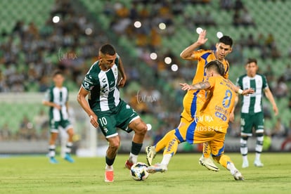 Fernando Gorriarán, Franco Fagundez | Santos Laguna vs Tigres UANL J4