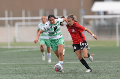 María Fernanda López, Frida Cussin | Santos vs Tijuana femenil J15 sub 19