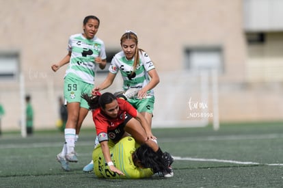 Arlett Casas, Joanna Aguilera, Diana Amaya | Santos vs Tijuana femenil J15 sub 19