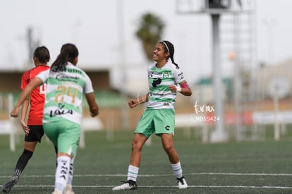 festejan gol, Ailin Serna | Santos vs Tijuana femenil J15 sub 19