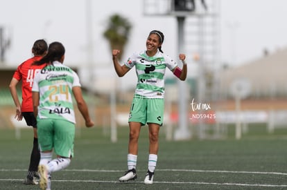 festejan gol, Ailin Serna | Santos vs Tijuana femenil J15 sub 19