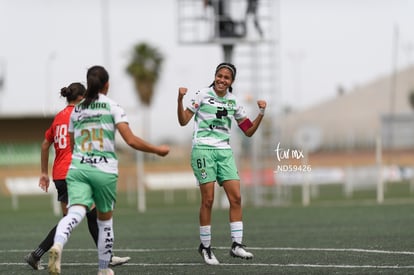 festejan gol, Ailin Serna | Santos vs Tijuana femenil J15 sub 19